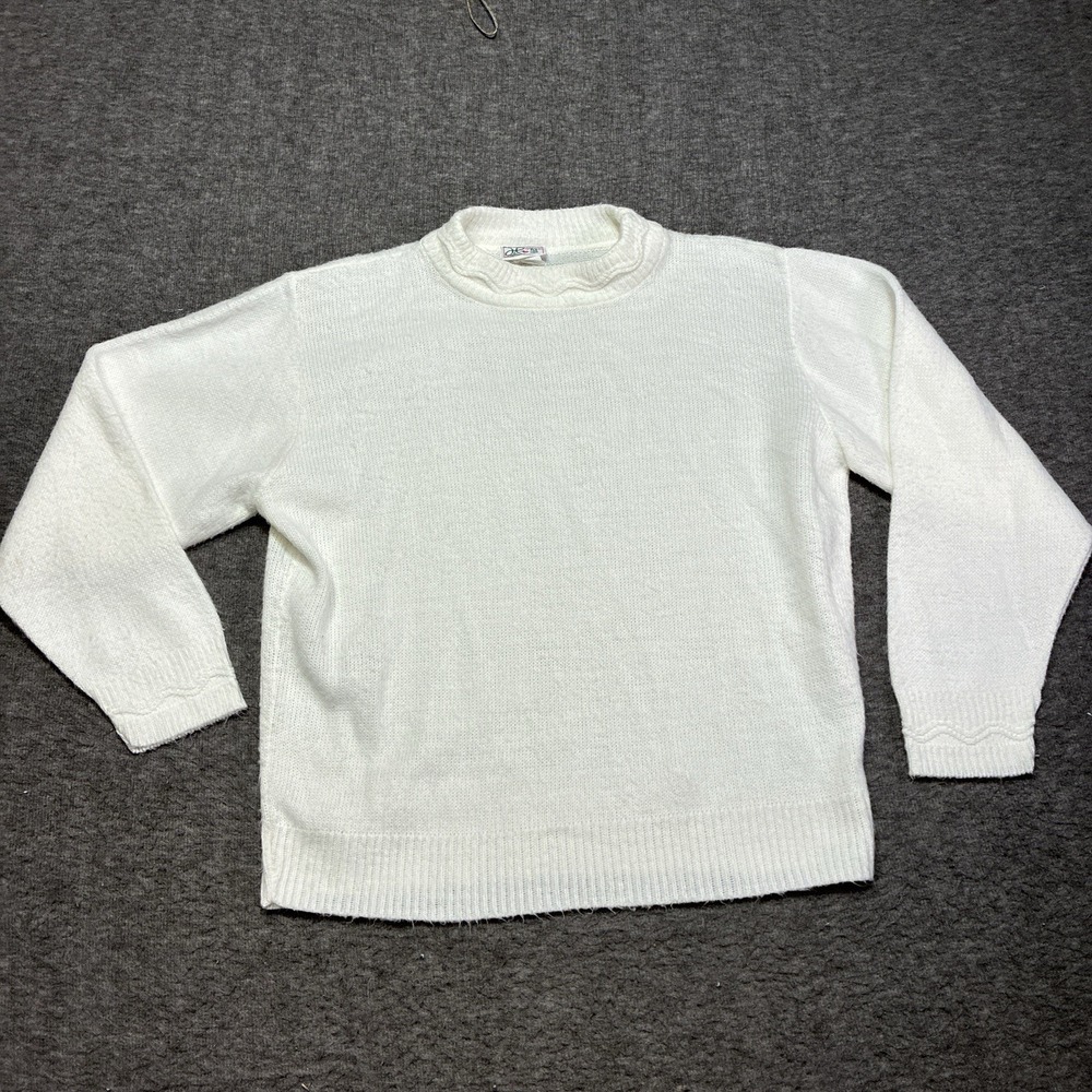 Vintage 80s Sweater Women's Medium Haband For‎ Her Made In USA Soft Cottagecore